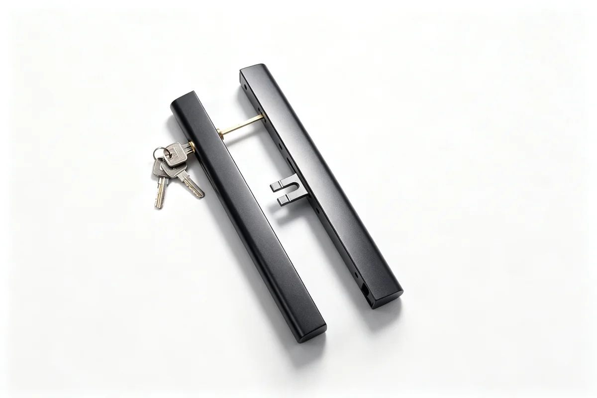 Long locking hardware