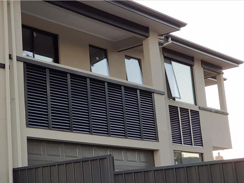 Aluminium louvres