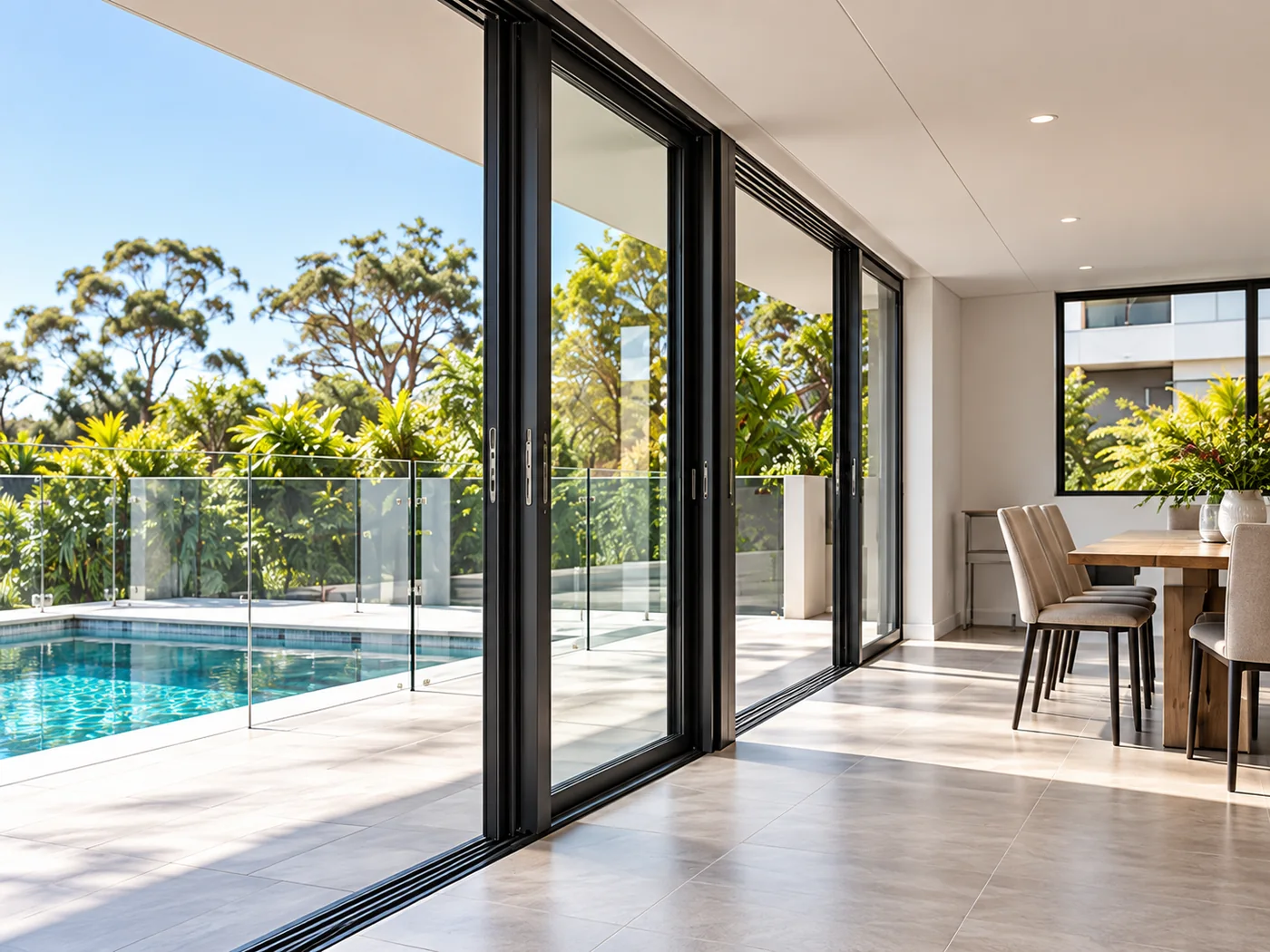 Modern sliding door application